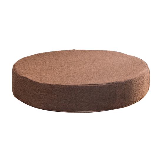 

Диванная подушка супер мягкая износостойкая льняная дышащая нескользящая губчатая подушка для сиденья стула для дома Round кофейный