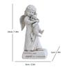 Elegante statua di angelo, scultura in resina realizzata a mano con ali, ideale per decorare la casa, il giardino, l'altare della chiesa, come regalo o ricordo commemorativo.