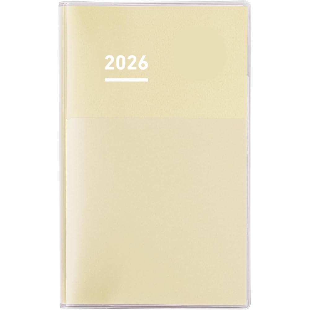 Kokuyojibun Diary Notebook 2026 Monthly Weekly A5 Slim Butter Yellow Ni-JCD1Y-26 Starting in Nove...