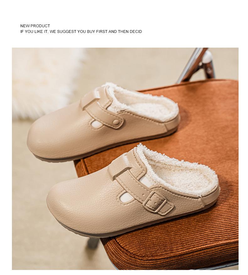 2025 Winter Extra Thick Fleece-Lined Birkenstock Clog Slippers for Couples