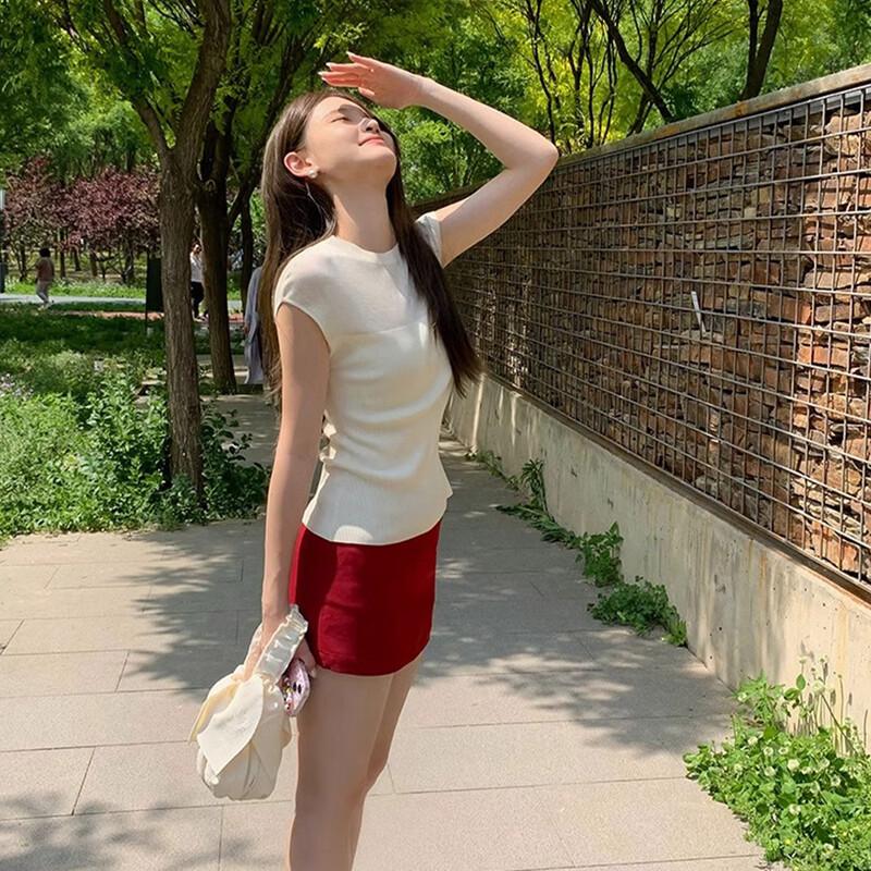 JK&JS Damen Strickpullover mit lockerem Schnitt