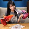 Plush Peacock Fish Toy With Short Plush Material For Home Decor And Kid Play