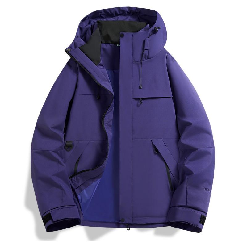 Unisex wodoodporna wiatroszczelna kurtka trekkingowa z kapturem, outdoor, kemping, trekking, wspinaczka, sezon jesienny