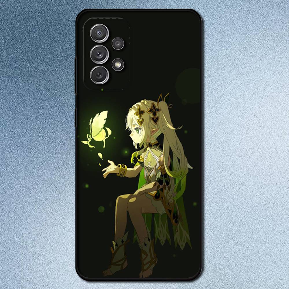 G-Genshin Impact Nahida Phone Case For Samsung S25,S24,S21,S22,S23,S30,Ultra,S20,Plus,Fe,Lite,Note,10,9,5G Black Cover