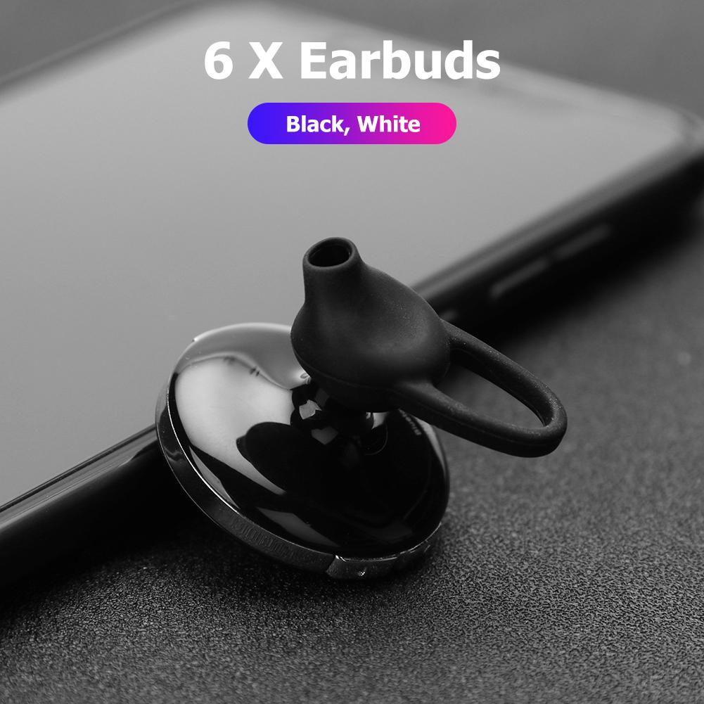 6pcs Wireless In Ear Earphone Silicone Elastic Earbuds Tips Replace Universal