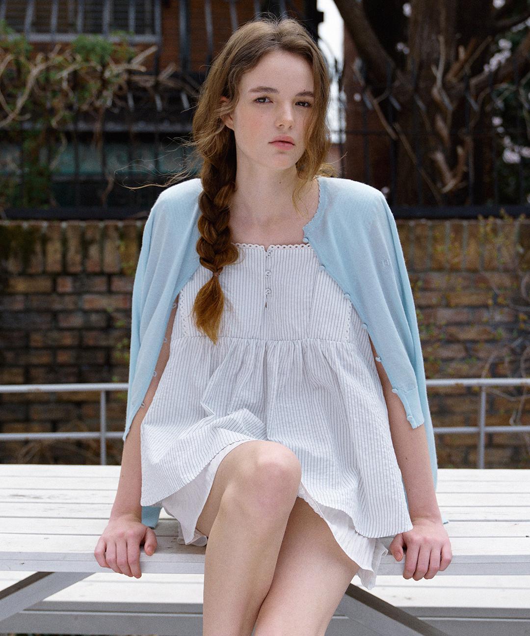 Hane Frill Flare Sleeveless_Stripe S