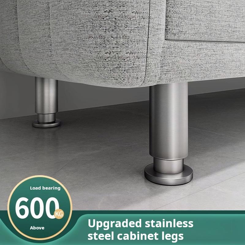 4pack Stainless Steel Furniture Support Legs, Adjustable Sofa Feet, Bed Legs, Table DIY Heightening Load-Bearing Accessories