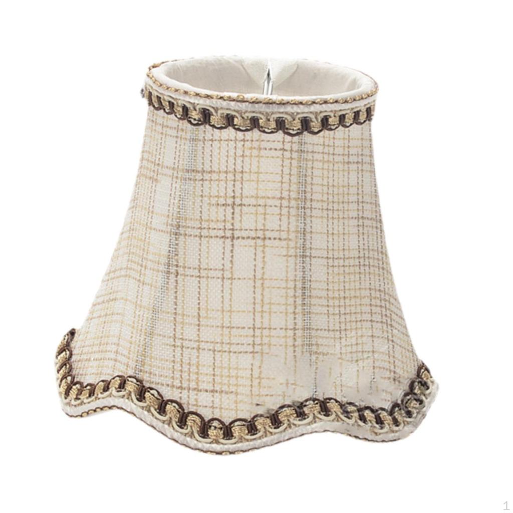 Kronleuchter Stoff Lampenschirm für Hängelampen Zubehör Einfache Montage Romantisch Dekorativ Clip auf