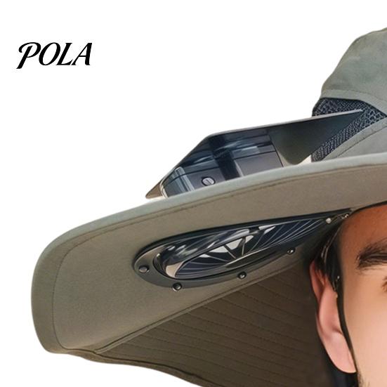 Cooling Fan Sun Hat For All-day Wear Wide-Brimmed Outdoor with Dual-Power Design With Solar Charging USB Hiking Cycling Fishing Panel Hot Summers