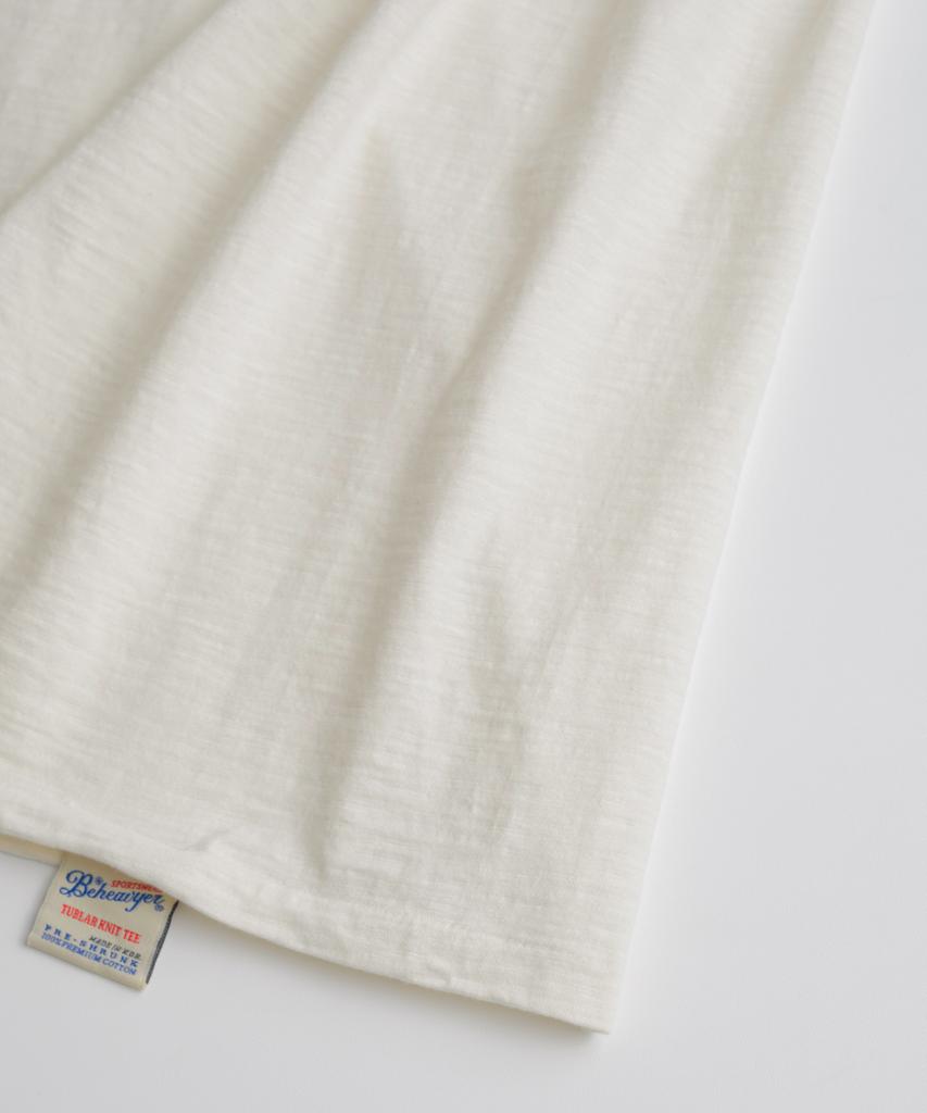 Bihebieo Slub Cotton Tublar T-Shirts Natural