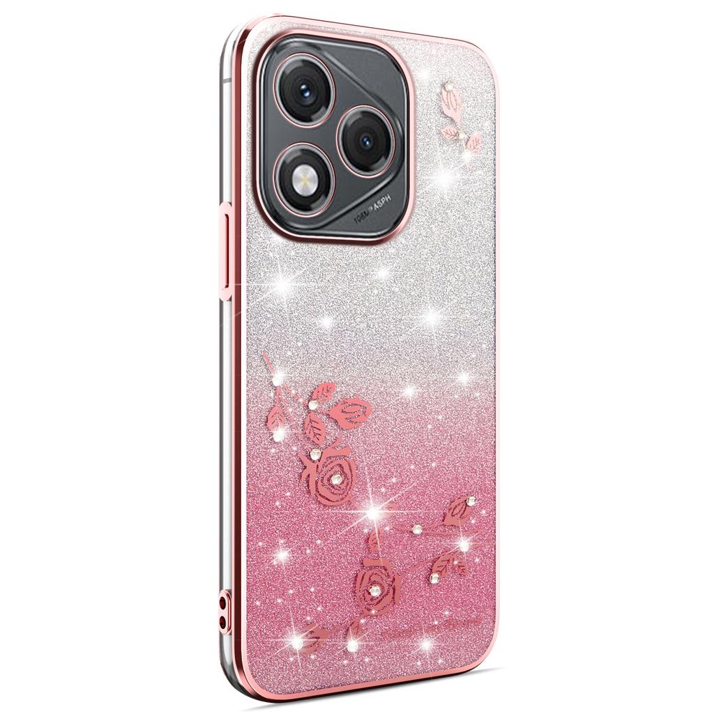 KADEM For Honor 400 Lite 5G Case Flower TPU Flexible Gradient Phone Cover