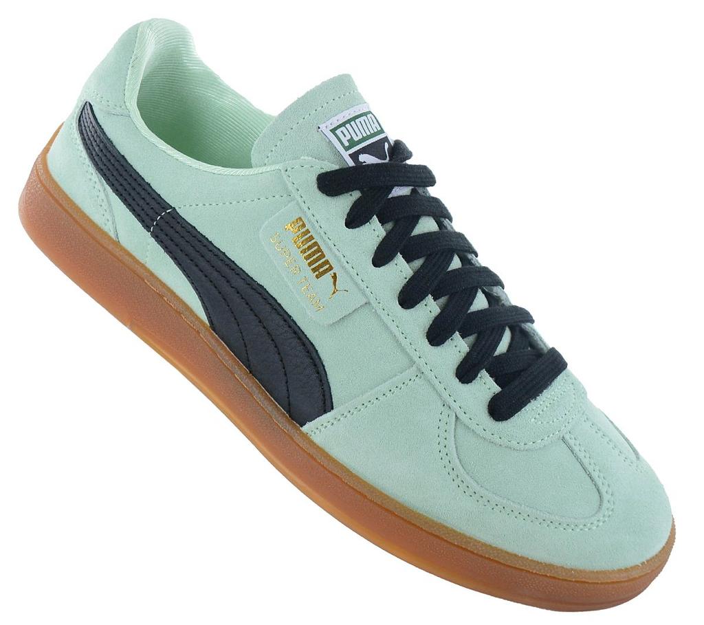 Puma Super Team Semsket skinn - Sneakers for menn Sko Grønn 397514-02 ORIGINAL