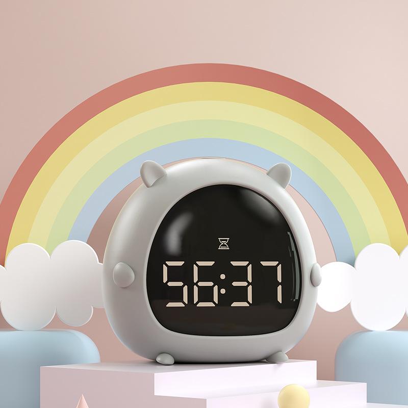Creative time electronic elf alarm clock bedroom bedside mute alarm clock student dormitory children cute wake up clock