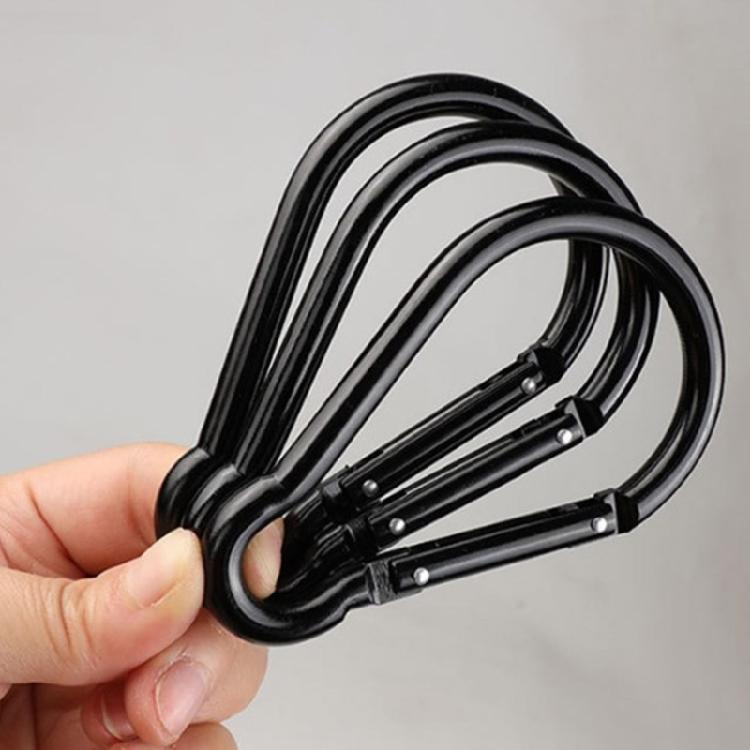 Camping Hiking Carabiner Clip with Spring Snap Lock Aluminum Alloys Carabiner Keychain Hook Clip Spring Link Carabiner