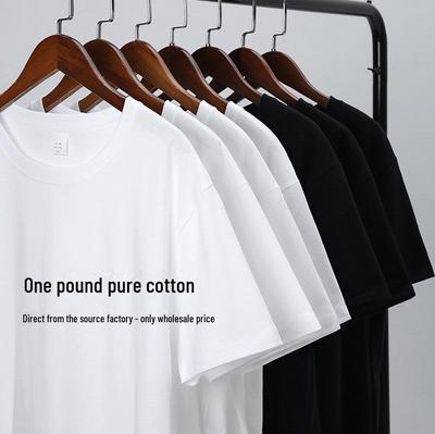 Men's Summer Sale: Heavyweight Pure Cotton Long Sleeve T-Shirt - Fashionable and Versatile.