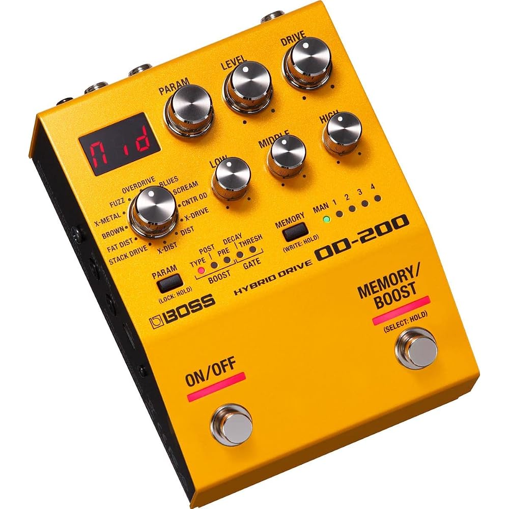 BOSS OD-200 Hybrid Drive Overdrive Distortion Guitar Effect Pedal 200 Series
