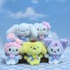Adorable Sanrio Kuromi Melody Cinnamoroll Plush Toy Cartoon Keychain Accessory