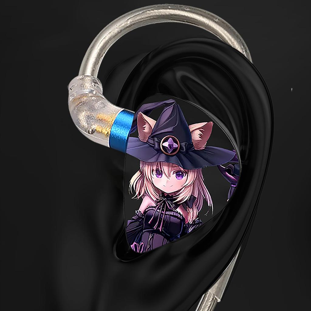 Linsoul CVJ Night Elf Hybrid Dynamic Earphones Dual Compound Dynamic Driver 8mm Newly Developed Dynamic Driver DLC Diamond Diaphragm Ergonomic Design