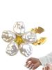 Legierung Perle Hemdmanschettenknopf Abdeckung Hemdknopf Abdeckung Blume Kragenknopf Abdeckung Diamant Dekoration Knopf Abdeckung Knopf Set Butt