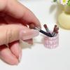 1 Set Doll Accessories Toys 1/12 Dollhouse Miniature Simulation Makeup Brush Pen Holder Model Ornament Scene Decoration