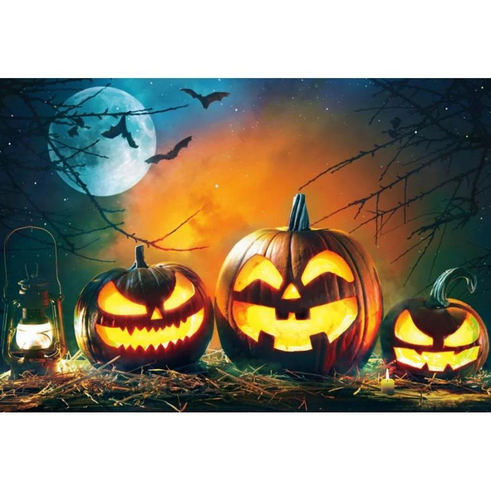 Halloween Decoration Hanging Cloth Pumpkin Lantern Hanging Cloth Home Party Room Decoration
