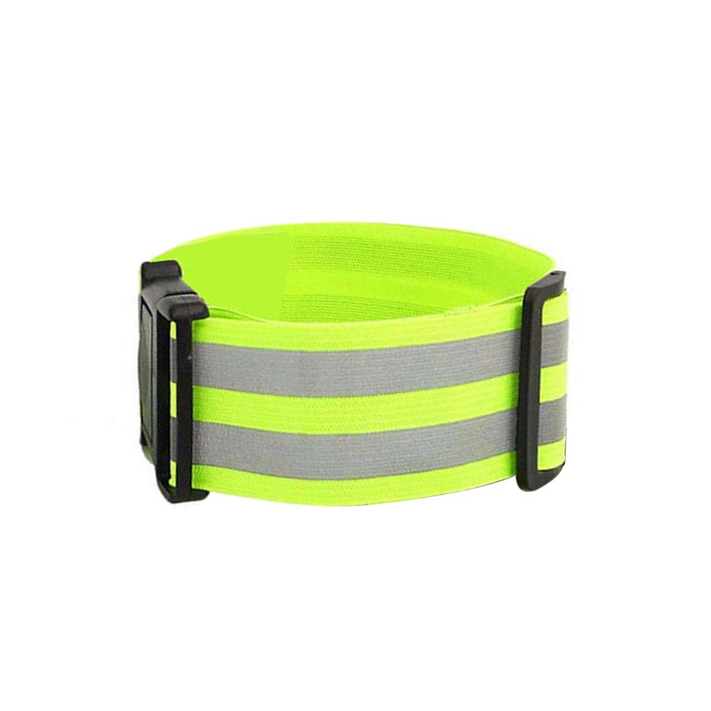 Reflective Band for Running High Visible Night Safety Gear for Arm Wrist Waist Ankle Adjustable Elastic Safety Reflective Belt