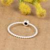 Natural Lapis Lazuli Ring, 925 Sterling Silver Ring, Minimalist Dainty Gemstone Ring Stackable Thin Twisted Band Handmade Jewelry Gift for Women