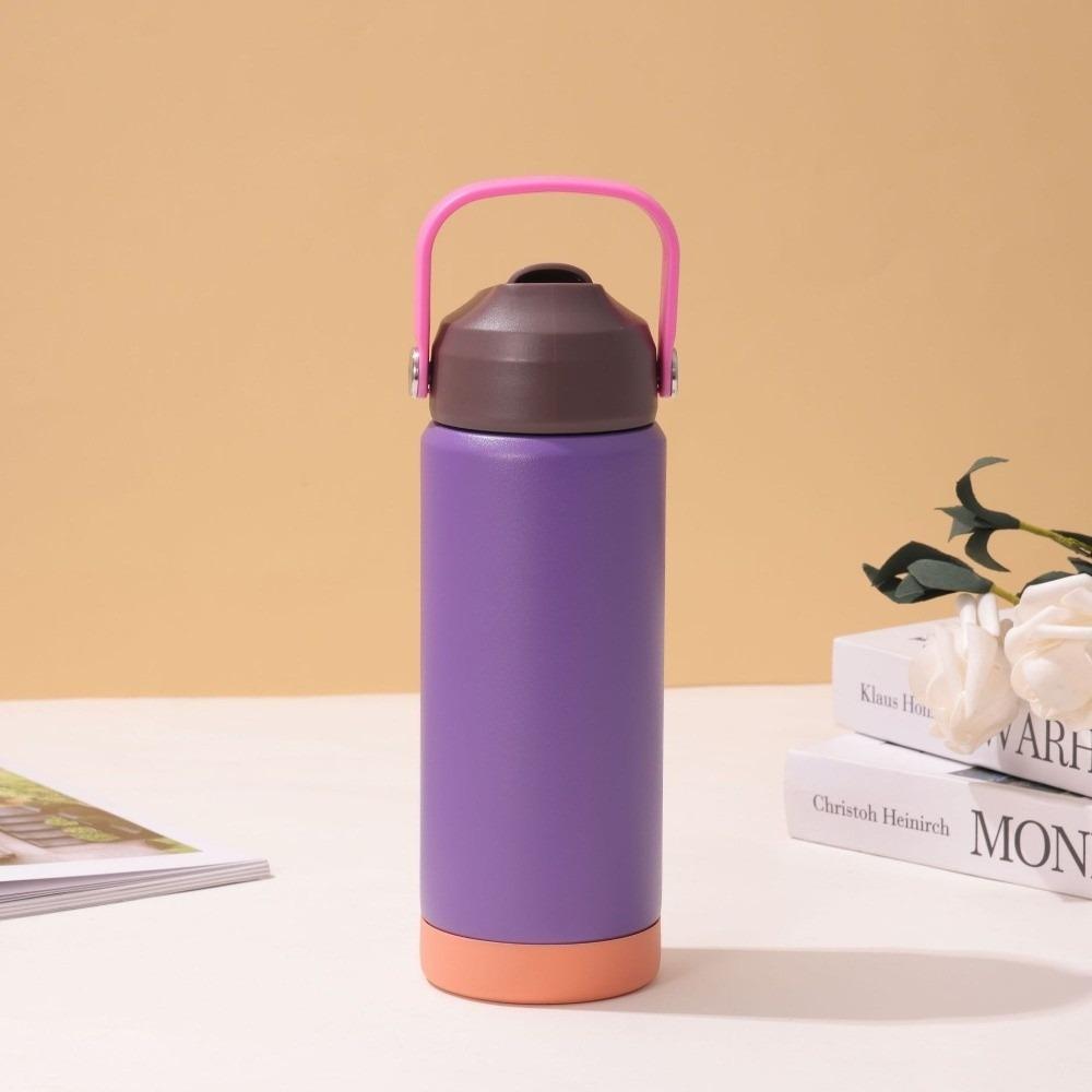 Liquid Silicone Nozzle Water Cup 304 Stainless Steel Insulation Cups New Vacuum Space Kettle