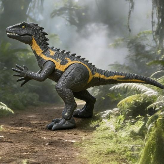 Kids Dinosaur Toy with Light Sound Movable Joints Roaring Tyrannosaurus Rex Carnotaurus Velociraptor Figure Toddlers Educational Simulated Dino Model