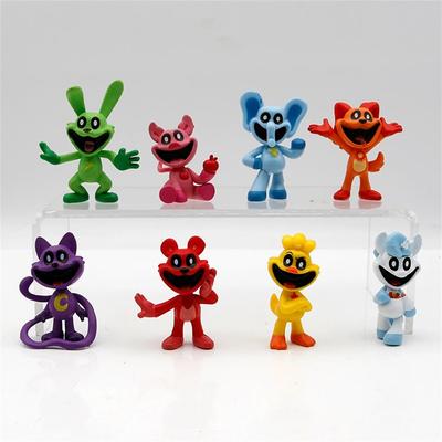 8PCS Smiling Critters Game Figures Model PVC Catnap Catnat Anime Figurine Model Birthday Gifts Toys