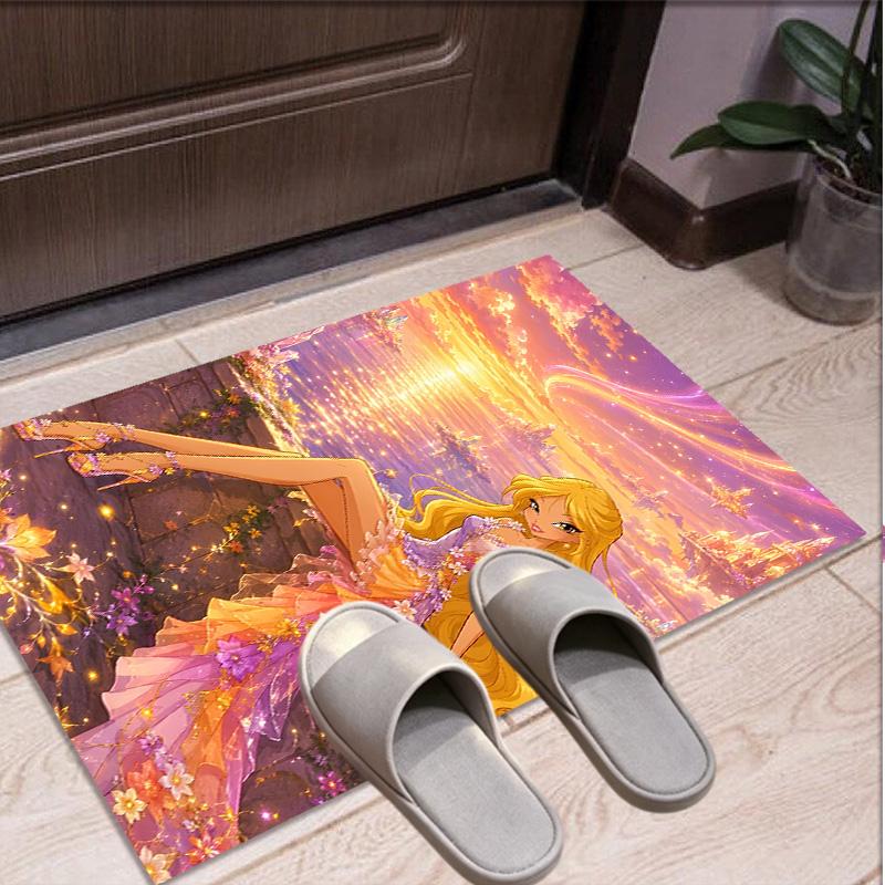 Winx Club Pattern Rug, Indoor/Outdoor Mat, for Picnic, Gameroom, Bedroom, Office, Living Room, Home Decor Carpet, Birthday Gift