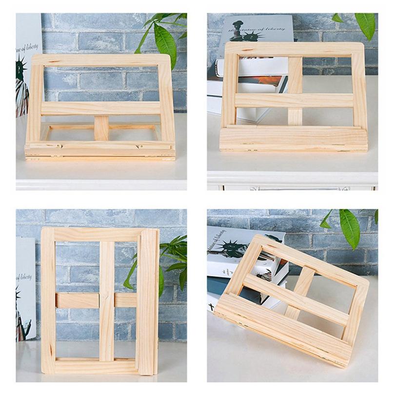 Fashion Household Wooden Notebook Stand Adjustable View Creative Desktops Laptop Stand for Bed