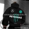 Mens Hooded Sweatshirt With Demon Print Loose Fit Warm Winter Casual Streetwear