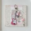 Phone Charms Pink Guitar Radio Microphone Pendant  Bag Phone Lanyard Cute Accessory for Girls Women Jewelry Bag Charm