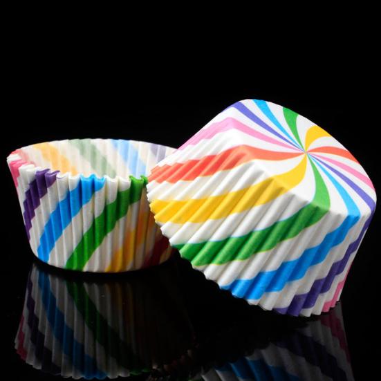 100 Stück schöne Backförmchen Cupcake Kuchen Liner Halter Muffin Dessert Küche Dekor