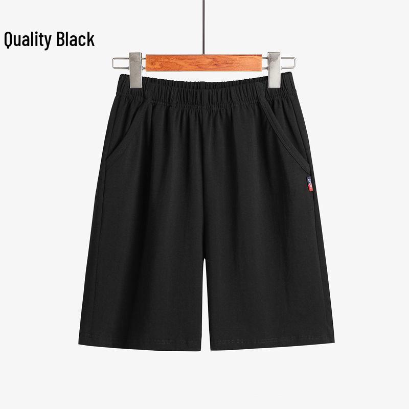 

Men s Loose Pure Cotton Plus Size Capris: Casual Summer Pajama Shorts XL (135-155 lbs)