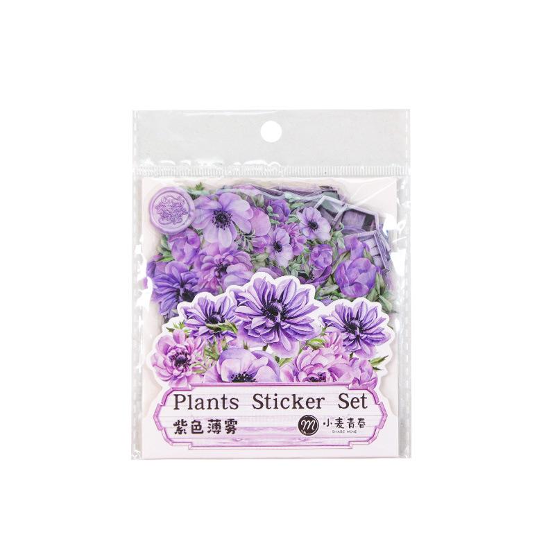 Creative and Cute Cartoon Notebook Stickers Featuring Floral Decorations From The Manxiang Huayu Garden Notebook Sticker Collection