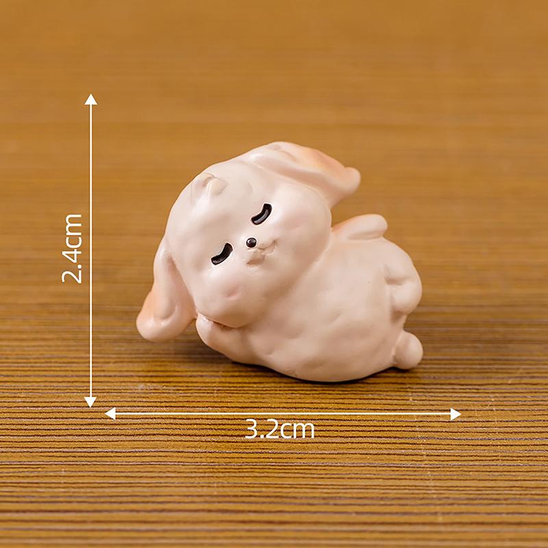 Miniature Cartoon Dog Micro Landscape Resin Ornaments For Home Decoration Kawaii Animal Puppy Figurine Desk Room Decor Gift