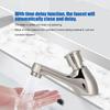 Time Delay Silver Faucet Single Tube Cold Water Basin Taps G1/2 Thread For Home Kitchen Bathroom Hotel