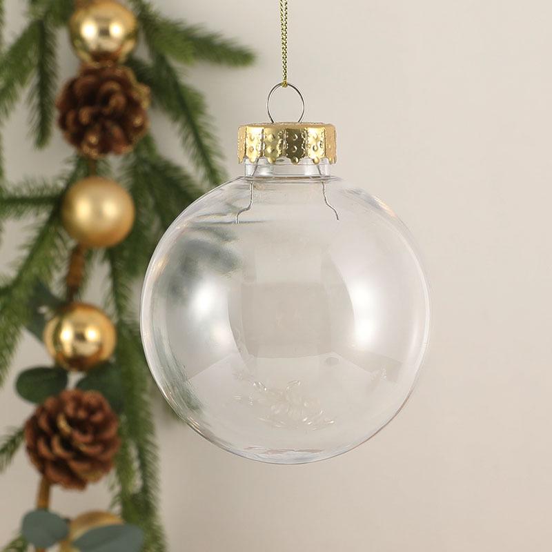 Pet Christmas Ornament: Seamless Transparent Hanging Ball for Creative Holiday Decoration