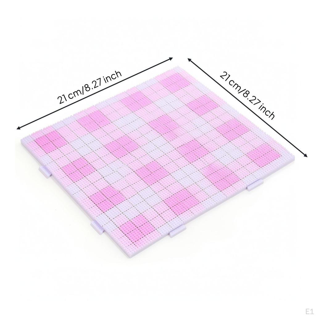 Square Melty Beads Pegboard HeatResistant Bead Crafting Board Gridded with
