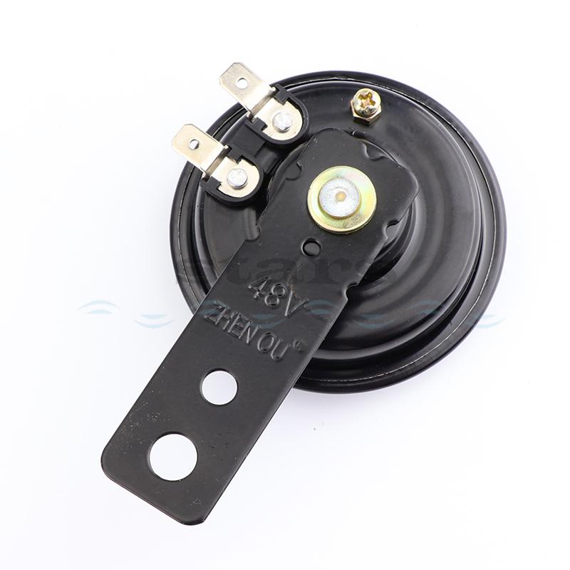 Universal 12 24 36 48 60V Motorcycle Electric Horn Kit Signal Speaker Waterproof Round Loud Horn For Scooter Moped Dirt Bike ATV