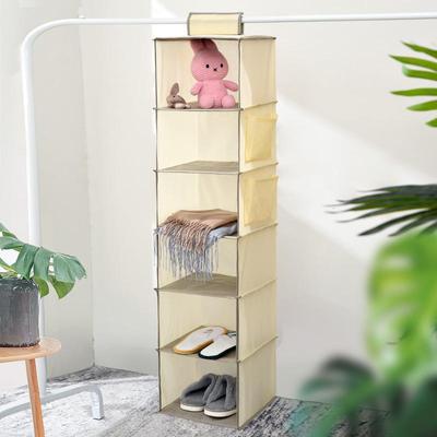 Mehrschichtige waschbare hängende Kleiderschrank-Aufbewahrungstasche - Große Kapazität, Vlies, Faltbar