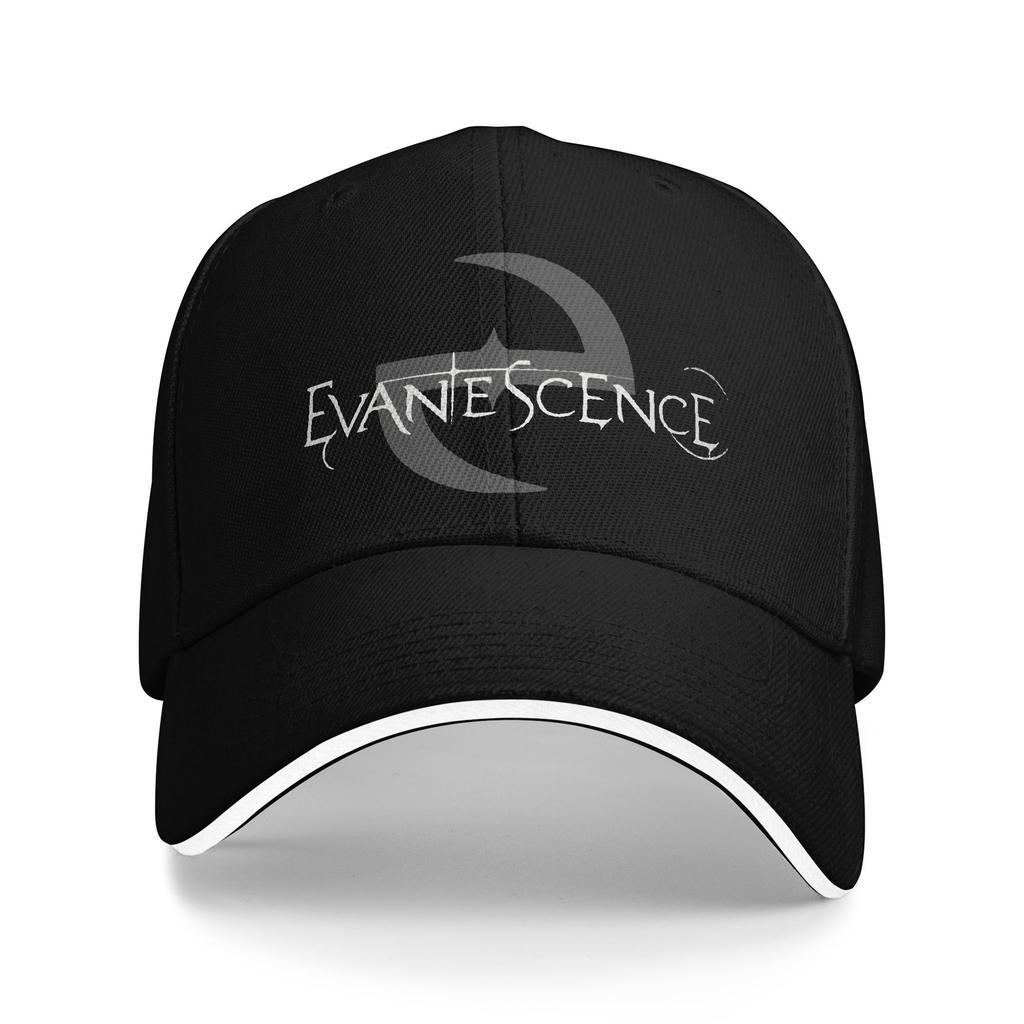 Evanescence Rock Band Sandwich Caps Men Women ,Hip-Hop  Cap Racing Cap Adjustable Polyester Baseball Cap Summer