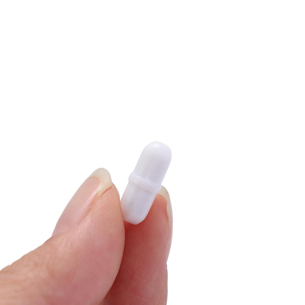 10Pcs PTFE Magnetic Stir Bars White Rotating Biological Stirrer Laboratory Stir Rod Chemistry