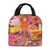 Karol G Tropicoqueta New Album Latina Insulated Lunch Bag for Women Kids Portable Food Boxes Thermal Lunch Box Tote