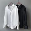 Acetate Silk Satin White Shirt Women's Spring Autumn and Winter New Design Sense Niche Inside Stacked French Top
