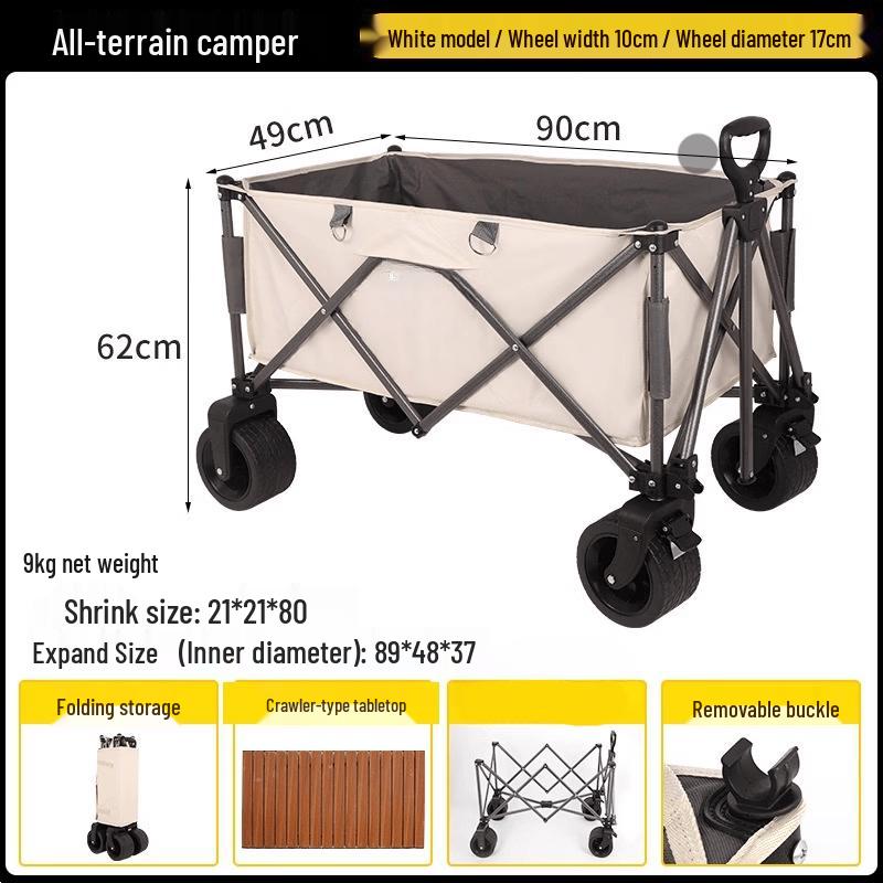 OIMG Portable Camping Folding Trolley