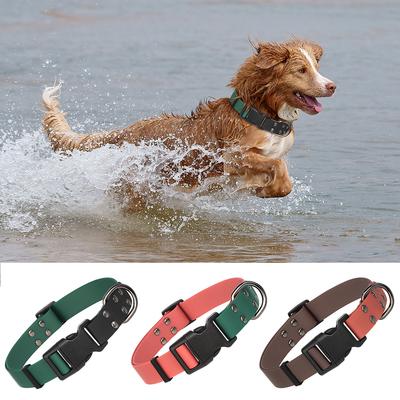 Wasserdichtes Hundehalsband aus PVC, für Schwimmhalsbänder für Haustiere, schmutzabweisend, leicht zu reinigen, Gummihalsbänder für kleine, mittelgroße und große Hunde, Katzen, Mops