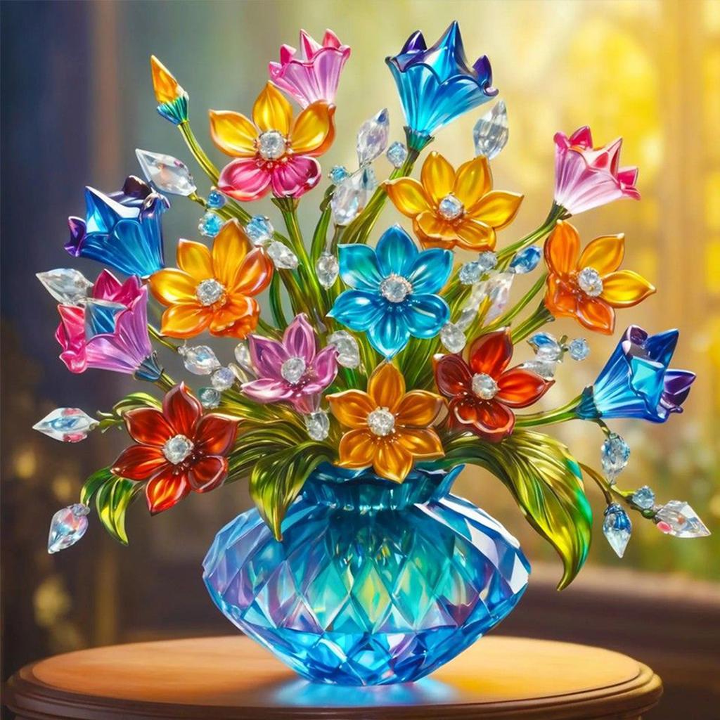 DIY Abstract Series Oil Paint by Numbers On Canvas 20x20cm Without Frame Painting by Numbers for Adults Beginner Home Decor Gift